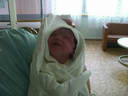 Moja úplne prvá fotka na tomto svete...8min. po pôrode, 23.11.2011 13:38
